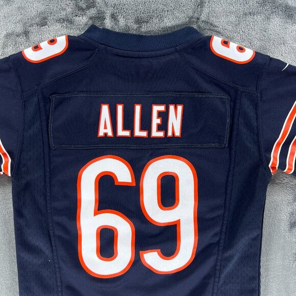 Nike Football Jersey Youth Boy S Vintage Chicago Bears #69 JARED ALLEN Team - Picture 3 of 11